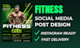 design fitness instagram post