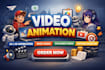 create a motion graphics animated explainer video and animation