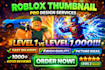 design eye catching roblox youtube thumbnails