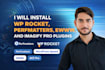 install wp rocket, perfmatters ,ewww and imagify pro plugin