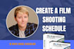 create a shooting scheduling using movie magic scheduling