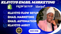 do klaviyo  flow setup automation and email templates