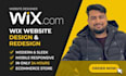 create a modern wix website design or wix redesign