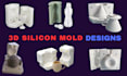 design 3d silicone mold slip casting injection mold chocolate mold print stl
