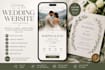 design a luxury wedding website invitation in canva