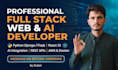 develop your custom ai powered saas application or mvp using django and react