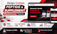 design custom peptide website research peptide supplement woocommerce website