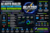 setup or fix ai auto dialer cold calling system, crm automation leads generation