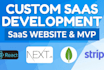 develop ai saas website with ai integration and saas startup mvp development