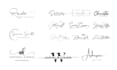 do signature, cursive, handwritten autograph logo design