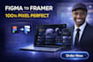 design a high end figma to framer website with cinematic animation
