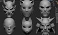 create a 3d printable anime cosplay mask model