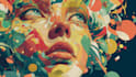 paint a digital abstract art illustration