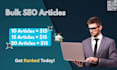 write bulk seo articles and bulk blog post