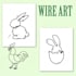 illustrate tricotin wire art templates alphabets