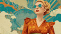 make vintage retro poster illustration