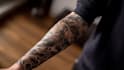 create a tattoo design of tattoo sleeve