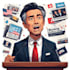 create any current political cartoon