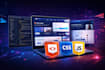 build a professional website using HTML, CSS and javascript