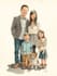 make watercolor family portrait
