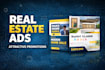 design modern real estate social media posts