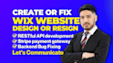 design, redesign, and integrate wix websites using wix studio and wix velo