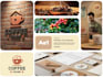 create coffee mockup, packaging logo, and label sticker