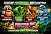 develop pionex trading bot,swing trading,restock bot,cross chain bot,pumpfun bot