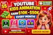 create best 2d kids learning videos for youtube