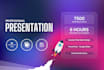 do professional pitch deck powerpoint presentation design