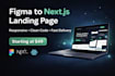 convert figma to responsive nextjs website or landing page