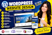 build wordpress website development, business website or wordpress blog website