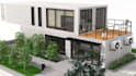 create 3d container office design, shipping container, micro home, cabin style