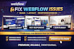 fix webflow bugs, layout, webflow responsive issues and fix webflow cms issues