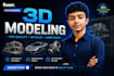make 3d product models in blender