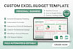 create custom excel budget template spreadsheet annual finance google sheets csv