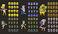 do 2d pixel art character animation design 2d pixel character sprite sheet