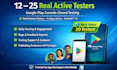 provide 12 testers 20 testers for google play android play store closed testing