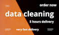 do data cleaning and formatting
