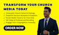 create church intro closing video sermon bumper series graphics design
