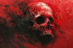 create dark art, horror or skull artworks illustration