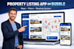 create property listing app on bubble agent maps, search filter, appointment