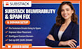fix substack deliverability substack spam fix substack domain setup substack api