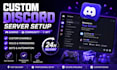 setup custom discord server for gaming, communiity or nft