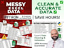 clean messy excel data and fix errors fast
