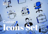 design a unique icon pack UI, web, saas with source files