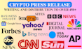 write press release distribution crypto press release distribution, distribution