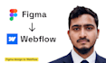 convert figma design into a clean, responsive webflow website