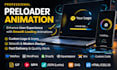 animate your logo into a modern preloader loading animation