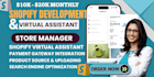 be your shopify virtual assistant setup sales funnel and SEO